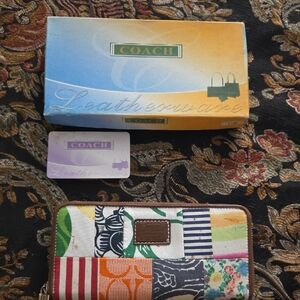 Coach Colorful Patchwork Wallet